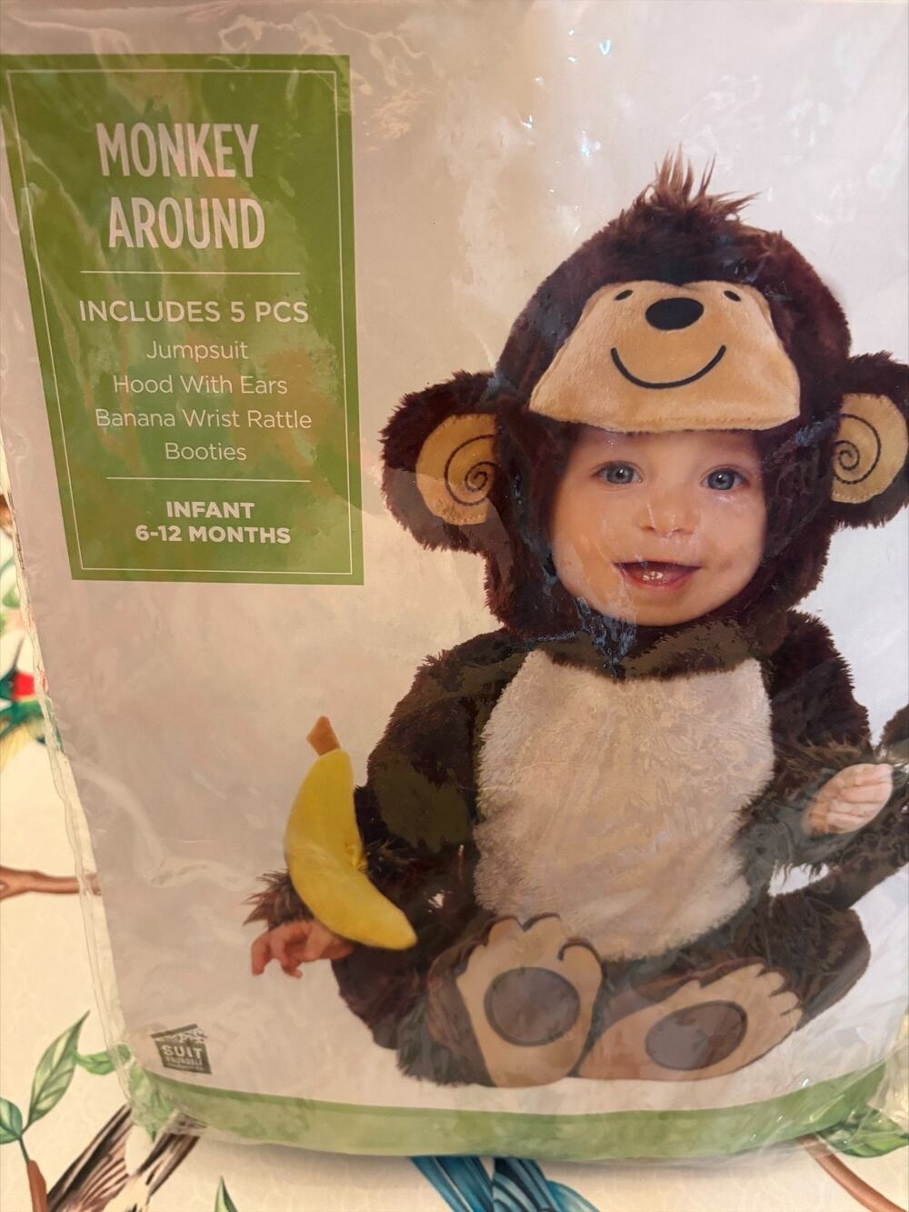 Monkey Around Halloween Costume Size Infant 6 - 12 Months